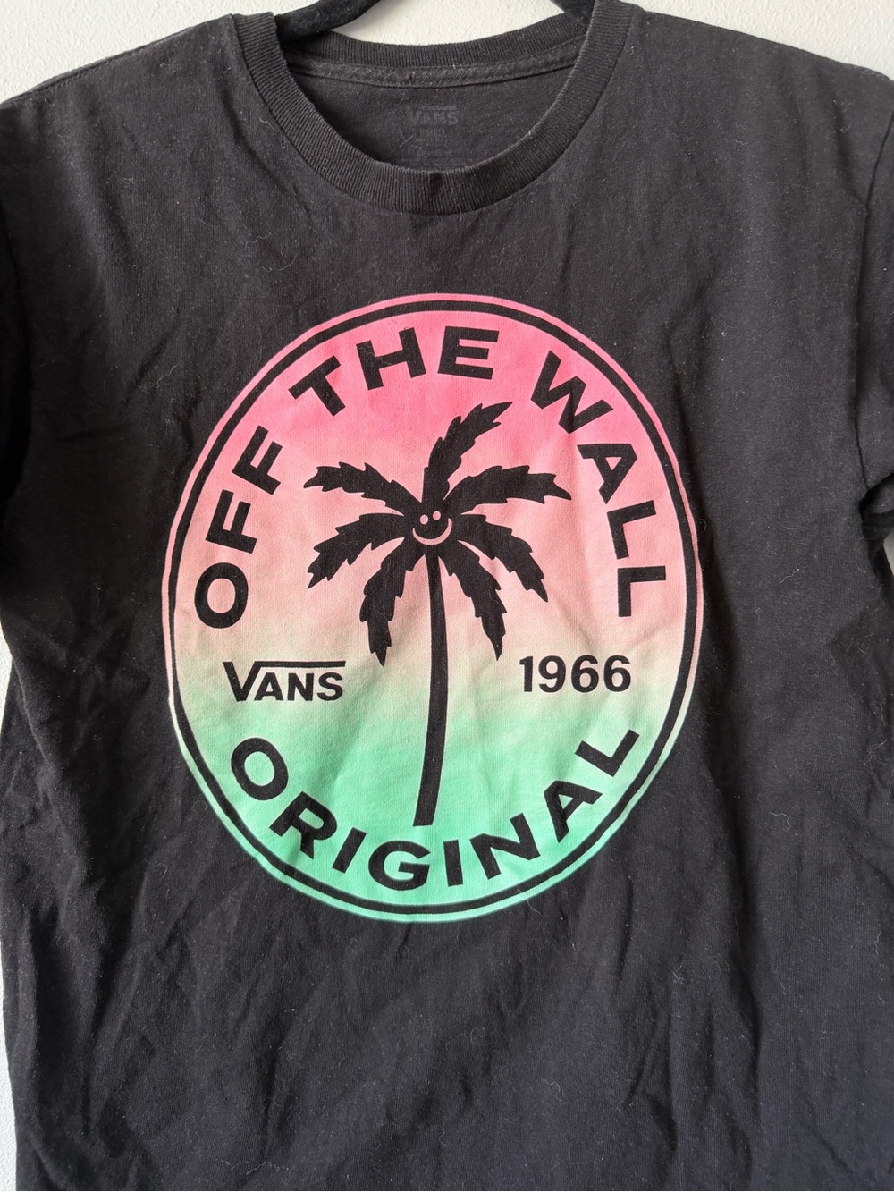 Vans Black Tee with Palm Logo - Picture 2 of 3